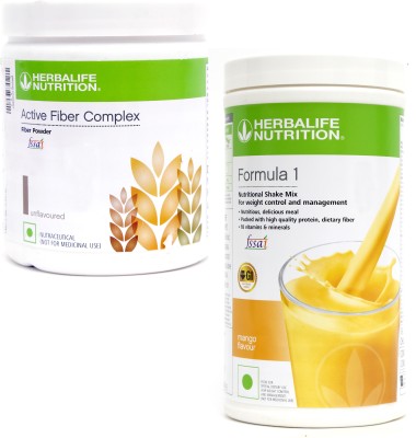 Herbalife Nutrition FORMULA 1MANGO FLAVOU WITH ACTIVE FIBER COMPLEX SET OF 2 Protein Shake(700 g, MANGO)