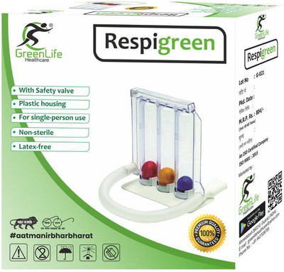 ARAMINTA MEDI ENTERPRISE G-021 3 Ball Lung Exerciser Spirometer Respiratory Exerciser Respiratory Exerciser(Pack of 1)