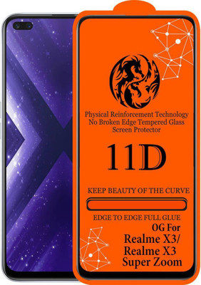 aplexx Edge To Edge Tempered Glass for Realme X3, Realme X3 SuperZoom(Pack of 1)