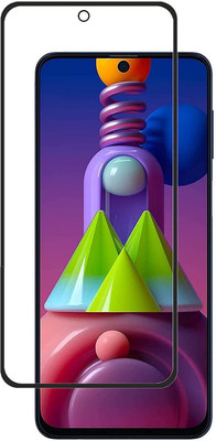 LIKEDESIGN Edge To Edge Tempered Glass for Samsung galaxy M52 5G, SAMSUNG Galaxy M52 5G, Samsung M52(Pack of 1)