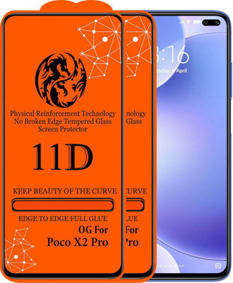 aplexx Edge To Edge Tempered Glass for POCO X2, POCO X3, POCO X3 Pro, POCO M2 Pro(Pack of 2)