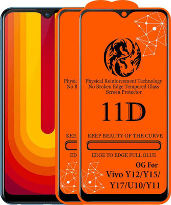 aplexx Edge To Edge Tempered Glass for VIVO Y11, VIVO Y12, VIVO Y15, VIVO Y17, VIVO U10(Pack of 2)