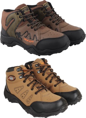 BIRDE Shoes For Men Combo Pack Of 2 Outdoors For Men(Beige, Brown, Black)