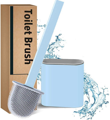 tmwilla silicone Toilet Cleaner Brush with Holder(Multicolor)