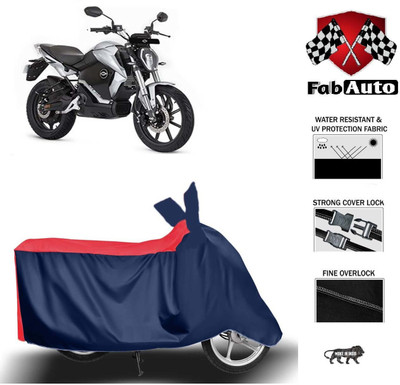 FabAuto Waterproof Two Wheeler Cover for Revolt(RV 300, Blue)