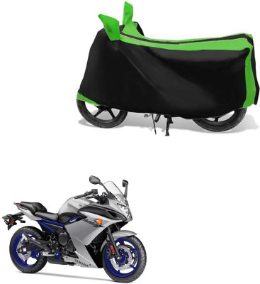 RONISH Waterproof Two Wheeler Cover for Yamaha(Black, Green)