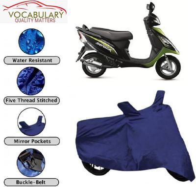MEGA MARTZZ Two Wheeler Cover for TVS(Scooty Streak, Blue)