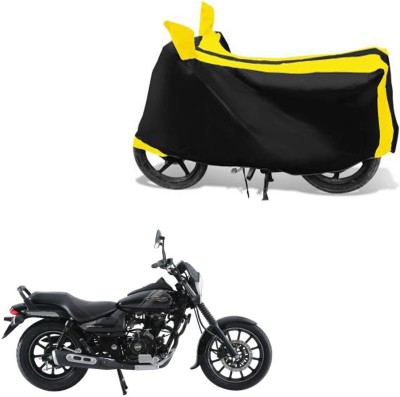 RONISH Waterproof Two Wheeler Cover for Bajaj(Black, Yellow)
