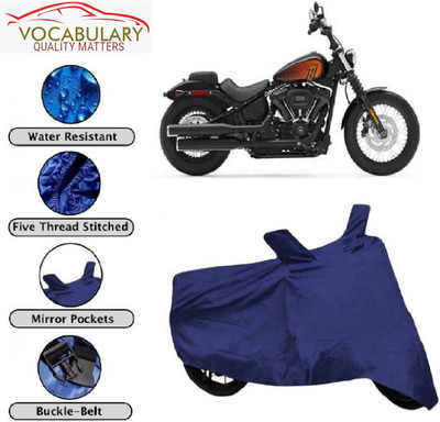 MEGA MARTZZ Two Wheeler Cover for Harley Davidson(Street Bob, Blue)