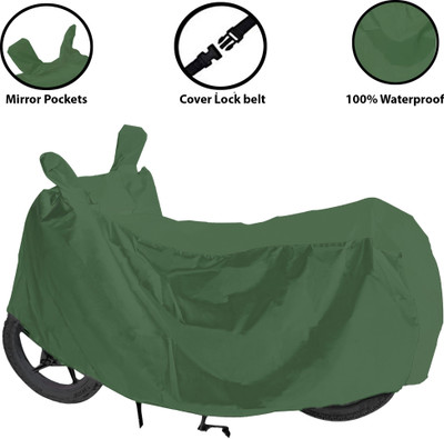 Reshvi World Waterproof Two Wheeler Cover for Bajaj(Pulsar 135 LS DTS-i, Green)