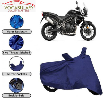 MEGA MARTZZ Waterproof Two Wheeler Cover for Triumph(Tiger 800 XR, Blue)