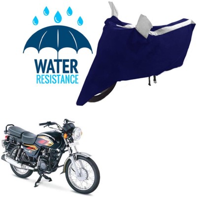 RONISH Waterproof Two Wheeler Cover for TVS(Max 4R, Black, Silver)