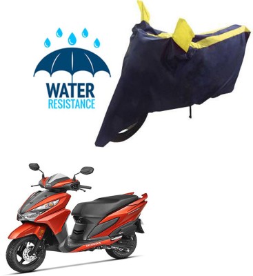 RONISH Waterproof Two Wheeler Cover for Honda(Grazia, Black, Yellow)