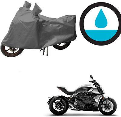 THE REAL ARV Waterproof Two Wheeler Cover for Ducati(Diavel, Grey)