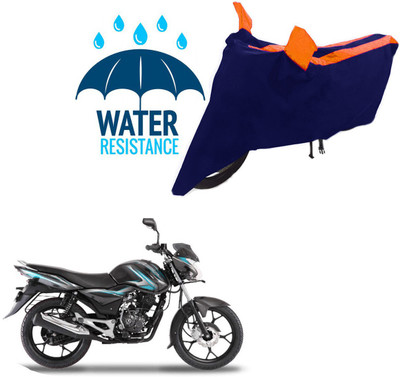 RONISH Waterproof Two Wheeler Cover for Bajaj(Discover 100 DTS-i, Black, Orange)