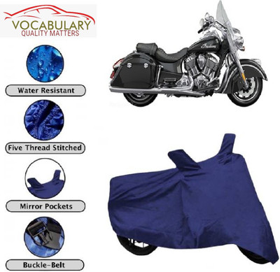 MEGA MARTZZ Waterproof Two Wheeler Cover for Indian(Springfield, Blue)