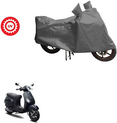 Atulit enterprises Waterproof Two Wheeler Cover for Piaggio(Vespa LX, Grey)