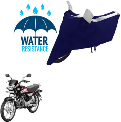 RONISH Waterproof Two Wheeler Cover for Honda(CD deluxe, Black, Silver)