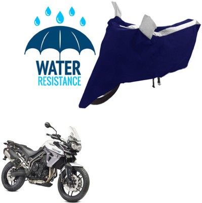 RONISH Waterproof Two Wheeler Cover for Triumph(Tiger 800 XR, Black, Silver)