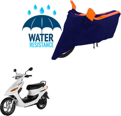 RONISH Waterproof Two Wheeler Cover for Indus(Yo, Black, Orange)