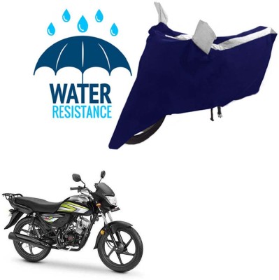 RONISH Waterproof Two Wheeler Cover for Honda(CD 110 Dream, Black, Silver)