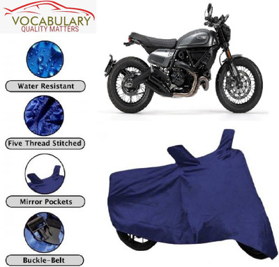MEGA MARTZZ Waterproof Two Wheeler Cover for Ducati(Scrambler, Blue)