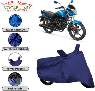 Astips Two Wheeler Cover for Hero(Splendor I Smart, Blue)