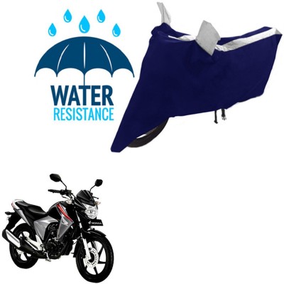 RONISH Waterproof Two Wheeler Cover for Honda(Dazzler, Black, Silver)