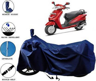 Crosilla Waterproof Two Wheeler Cover for Hero(Duet, Blue)