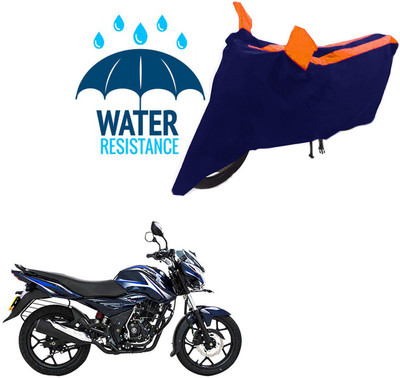 RONISH Waterproof Two Wheeler Cover for Bajaj(Discover 125 DTS-i, Black, Orange)