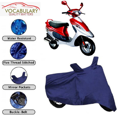 Astips Two Wheeler Cover for Mahindra(Smile, Blue)