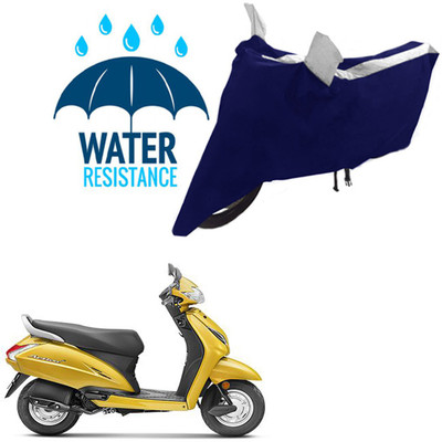 RONISH Waterproof Two Wheeler Cover for Honda(Activa 5G, Black, Silver)