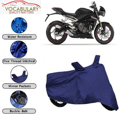 MEGA MARTZZ Two Wheeler Cover for Triumph(Street Triple RS, Blue)