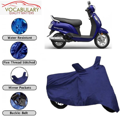 Astips Two Wheeler Cover for Suzuki(SS, Blue)