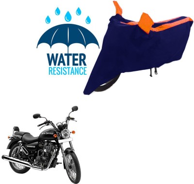 RONISH Waterproof Two Wheeler Cover for Royal Enfield(Thunderbird 500, Black, Orange)