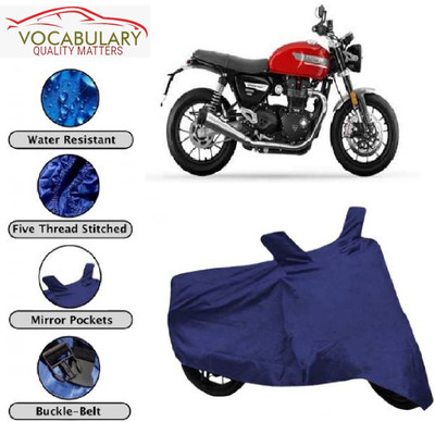 MEGA MARTZZ Waterproof Two Wheeler Cover for Triumph(Speed Twin, Blue)