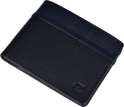 Cachét Men & Women Black Genuine Leather Wallet(4 Card Slots)