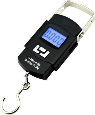 UNZAG Portable Handheld 50 Kg Electronic Led Travel Luggage Weighing Scale Weighing Scale(Black)