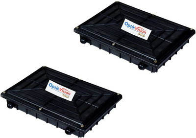optik vision gold Fiber Optic Joint box {pack of 2} OFC Splicing Tray Joint Box Wire Connector(Black, Pack of 2)