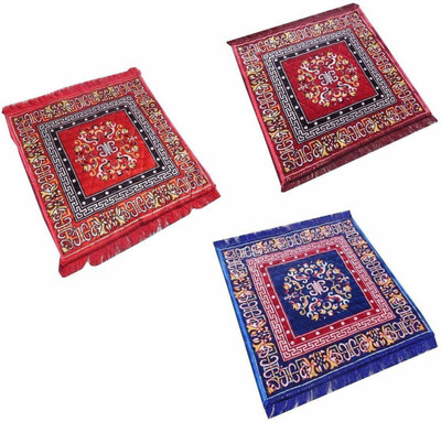 HARI SHANKAR TRADING COMPANY POOJA MAT Altar Cloth(Pack of 3)