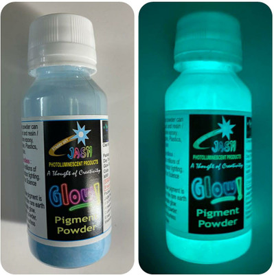 JASH GLOW IN THE DARK Glow in The Dark Paint Powder Neon-Blue 50gm