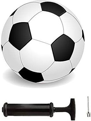 XTROKE Football Black & White with Air Pump with Niddle Size-5 Football & Fitness Kit