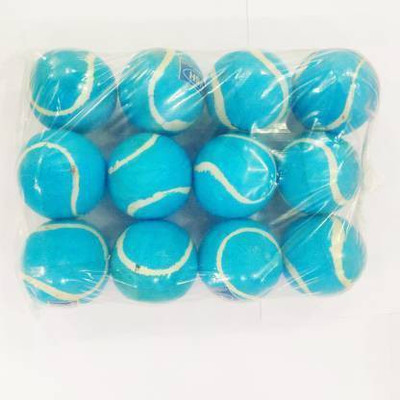 Kiraro Pack of 12 Blue Cricket Tennis Ball(Standard, Pack of 12)