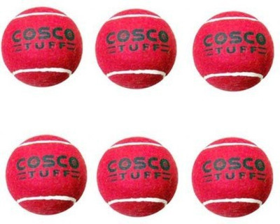 COSCO TUFF Cricket Heavy Weight Tennis Ball Cricket Tennis Ball(Standard, Pack of 6)