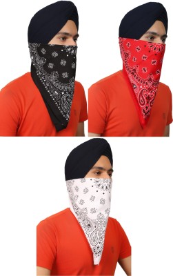 Bismaadh Men & Women Printed Bandana(Pack of 3)