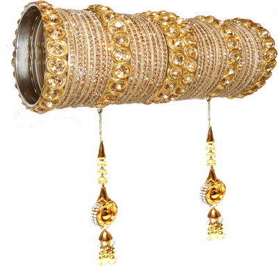 PRETTY GEMS Metal Zircon Bangle Set(Pack of 34)