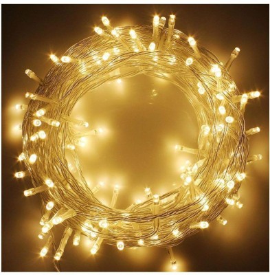 EmmEmm 40 LEDs 9.14 m Gold Steady String Rice Lights(Pack of 5)