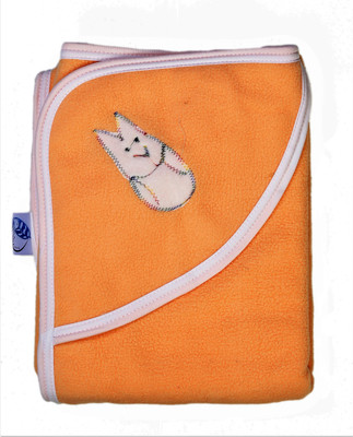 HIMYUG Printed Crib Hooded Baby Blanket for  Mild Winter(Poly Cotton, Bawa)