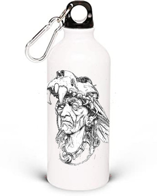 AP creation 750 ml Aluminium Sipper(Pack of 1, White, Black)