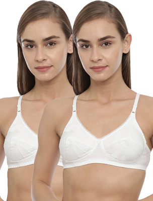 Blossom Women Full Coverage Non Padded Bra(White)